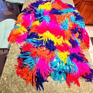 Vibrant Multicolor crochet/ yarn coat